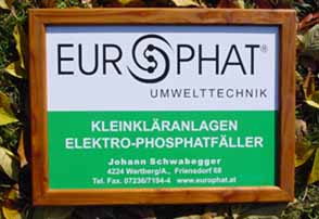 Beschilderung der Firma Europhat